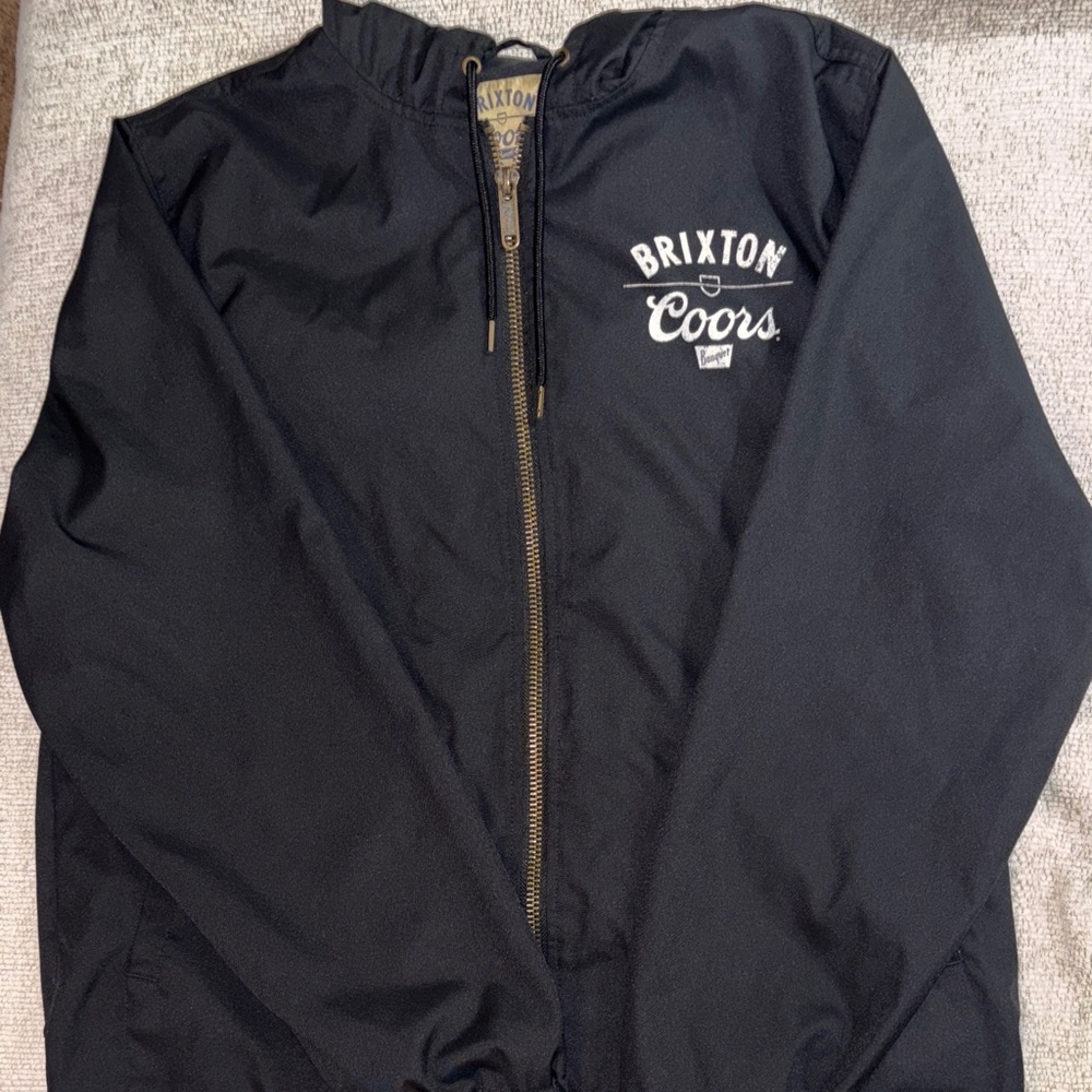 Brixton Coors Black Windbreaker Jacket